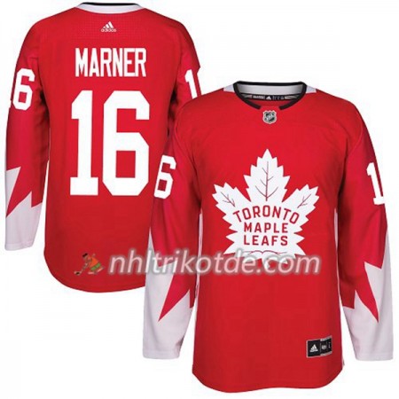 Toronto Maple Leafs Trikot Mitchell Marner 16 Adidas 2017-2018 Rot Alternate Authentic - Herren